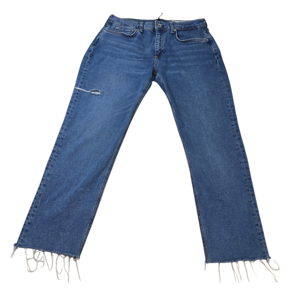 Rag & Bone Jeans Size 28 The Dre Boyfriend Womens Denim Med Wash Stretch